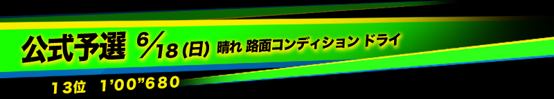 筑波サーキット公式予選